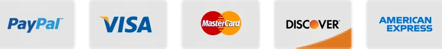 PayPal Visa MasterCard Discover American Express