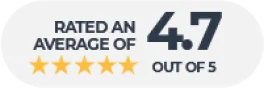 Rated an average of 4.7 out of 5