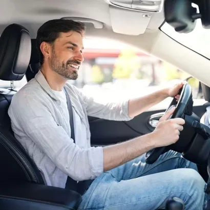 Man driving with SynGas
